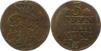 Brandenburg-Preußen Cu 3 Pfennig Friedrich II. 1740-1786. -