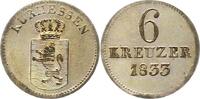 Hessen-Kassel 6 Kreuzer Wilhelm II. 1821-1847.