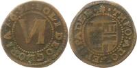 Paderborn, Bistum Cu 6 Pfennig Theodor Adolf von der Recke 1650-1661.