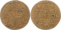 Brandenburg-Preußen Cu 3 Pfennig Friedrich II. 1740-1786. -