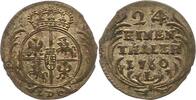 Sachsen-Albertinische Linie 1/24 Taler Friedrich August II. 1733-1763. -