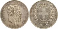 Italien-Königreich 5 Lire Vittorio Emanuele II. 1861-1878. -