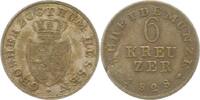 Hessen-Darmstadt 6 Kreuzer Ludwig I. 1806-1830. -