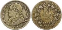 Italien-Kirchenstaat Vatikan 10 Soldi Pio IX. 1846-1878. -