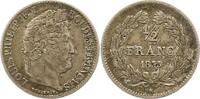 Frankreich 1/2 Franc Louis Philipp 1830-1848. -