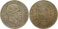 Italien-Königreich 5 Lire Vittorio Emanuele II. 1861-1878. -