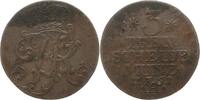 Brandenburg-Preußen 3 Pfennig Friedrich II. 1740-1786. -