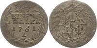 Sachsen-Albertinische Linie 1/24 Taler Friedrich August II. 1733-1763. -