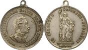 Brandenburg-Preußen versilberte Bronzemedaille Wilhelm II. 1888-1918. -