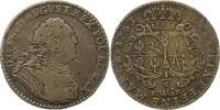 Sachsen-Albertinische Linie 1/6 Taler Friedrich August II. 1733-1763. -