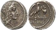 Republik Denar Q. Cassius Longinus 55 v. Chr.. -