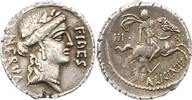 Republik Denar A. Licinius Nerva 47 v. Chr.. -
