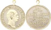 Personenmedaillen Tragbare versilberte Bronzemedaille Bismarck, Otto von *1815, +1898. -