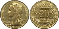 Komoren PROBE Essai 20 Francs Französisches Überseegebiet 1946-1975. -