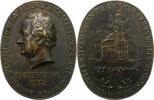 Personenmedaillen Ovale Bronzemedaille Goethe, Johann Wolfgang von *1749 Frankfurt, +1832. -