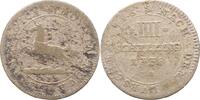 Lauenburg 4 Schilling Georg II. von Braunschweig-Calenberg-Hannover 1727-1760. -
