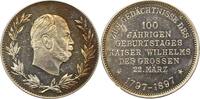 Brandenburg-Preußen Silbermedaille Wilhelm II. 1888-1918. -