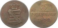 Sachsen-Albertinische Linie 3 Pfennig Anton 1827-1836. -