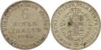 Hessen-Kassel 1/6 Taler Kurf. Wilhelm II. u. Friedrich Wilhelm 1831-1847. -