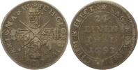 Sachsen-Albertinische Linie 1/24 Taler Johann Georg IV. 1691-1694. -
