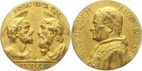 Italien-Kirchenstaat Vatikan Vergoldete Bronzemedaille Pio XI. 1922-1938. -