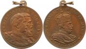 Brandenburg-Preußen Bronzemedaille Wilhelm II. 1888-1918. -