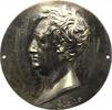 Personenmedaillen Versilberte Bronzegussplakette (?) Goethe, Johann Wolfgang von *1749 Frankfurt, +1832. -