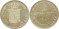 Sachsen-Coburg-Gotha 2 Groschen Ernst II. 1844-1893. -