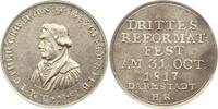Hessen-Darmstadt Silberabschlag von den Stempeln des Dukaten Ludwig I. 1806-1830. -