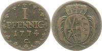Sachsen-Albertinische Linie Pfennig Friedrich August III. 1763-1806. -