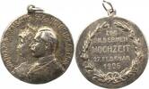 Brandenburg-Preußen Tragbare Silbermedaille Wilhelm II. 1888-1918. -