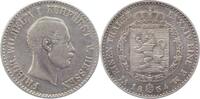 Hessen-Kassel 1/6 Taler Friedrich Wilhelm I. 1847-1866. -