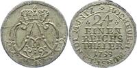 Münster-Bistum 1/24 Taler Clemens August von Bayern 1719-1761. -