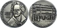 Personenmedaillen Silbermedaille Goethe, Johann Wolfgang von *1749 Frankfurt, +1832. -