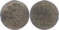 Hessen-Darmstadt Kreuzer Ludwig I. 1806-1830. -