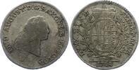 Sachsen-Albertinische Linie 1/6 Taler Friedrich August III. 1763-1806. -