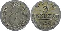 Sachsen-Coburg-Gotha 3 Kreuzer Ernst I. 1806-1844. -
