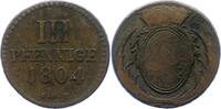 Sachsen-Albertinische Linie 3 Pfennig Friedrich August III. 1763-1806. -