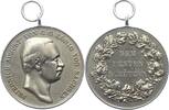 Sachsen-Albertinische Linie Silbermedaille dem besten Schützen Friedrich August III. 1904-1918. -