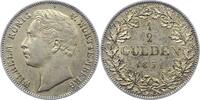 Württemberg 1/2 Gulden Wilhelm I. 1816-1864. -