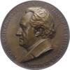 Personenmedaillen Einseitige Bronzemedaille Goethe, Johann Wolfgang von *1749 Frankfurt, +1832. -