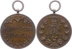 Sachsen-Albertinische Linie Kupfermedaille Friedrich August III. 1904-1918. -