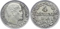 Dänemark 4 Skilling Frederik VII. 1848-1863. -
