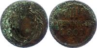 Sachsen-Albertinische Linie 3 Pfennig Friedrich August III. 1763-1806. -
