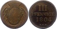 Sachsen-Albertinische Linie 3 Pfennig Friedrich August III. 1763-1806. -