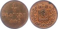 Schwarzburg-Rudolstadt 1/8 Kreuzer Friedrich Günther 1807-1867. -