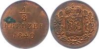 Schwarzburg-Rudolstadt 1/8 Kreuzer Friedrich Günther 1807-1867. -