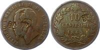 Italien-Königreich 10 Centesimi Vittorio Emanuele II. 1861-1878. -