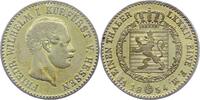 Hessen-Kassel 1/6 Taler Friedrich Wilhelm I. 1847-1866. -