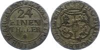 Sachsen-Albertinische Linie 1/24 Taler Friedrich August II. 1733-1763. -